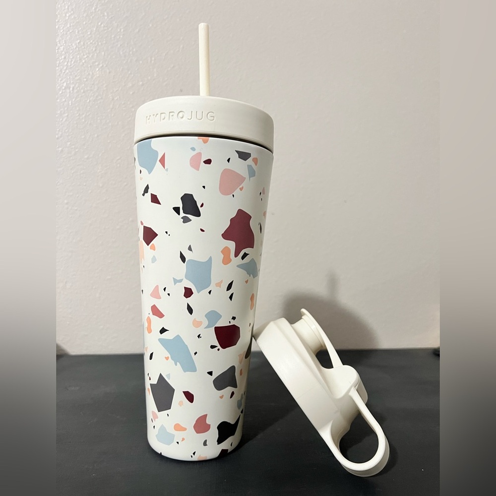 Hydrojug Hydro Jug SHKR gym shaker bottle stainless terrazzo tumbler lid straw - Picture 3 of 4